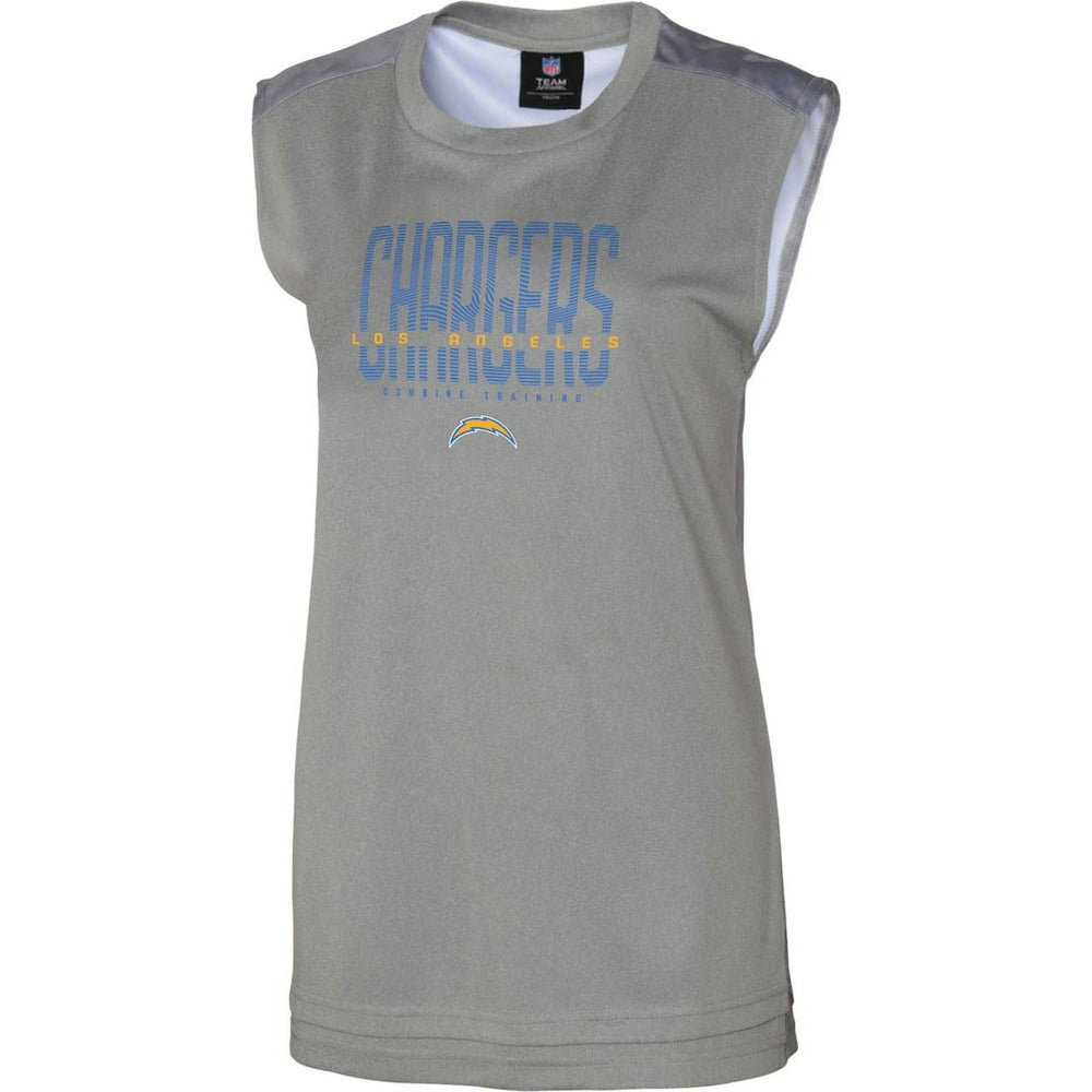 Los Angeles Chargers Women's No Sweat Tank Top - Gray - NFL