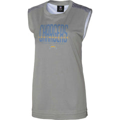 Los Angeles Chargers Women's No Sweat Tank Top - Gray - NFL