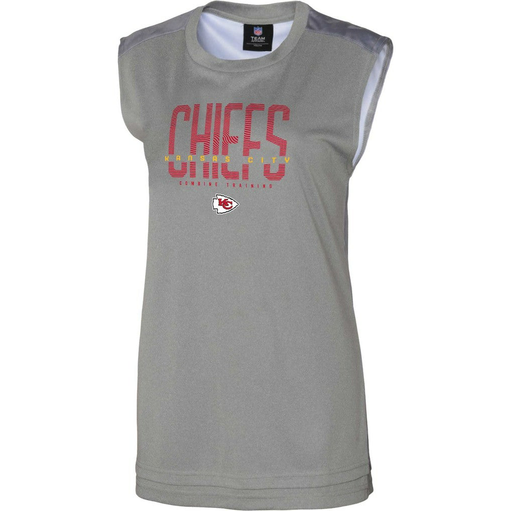 Kansas City Chiefs Women's No Sweat Tank Top - Gray - NFL