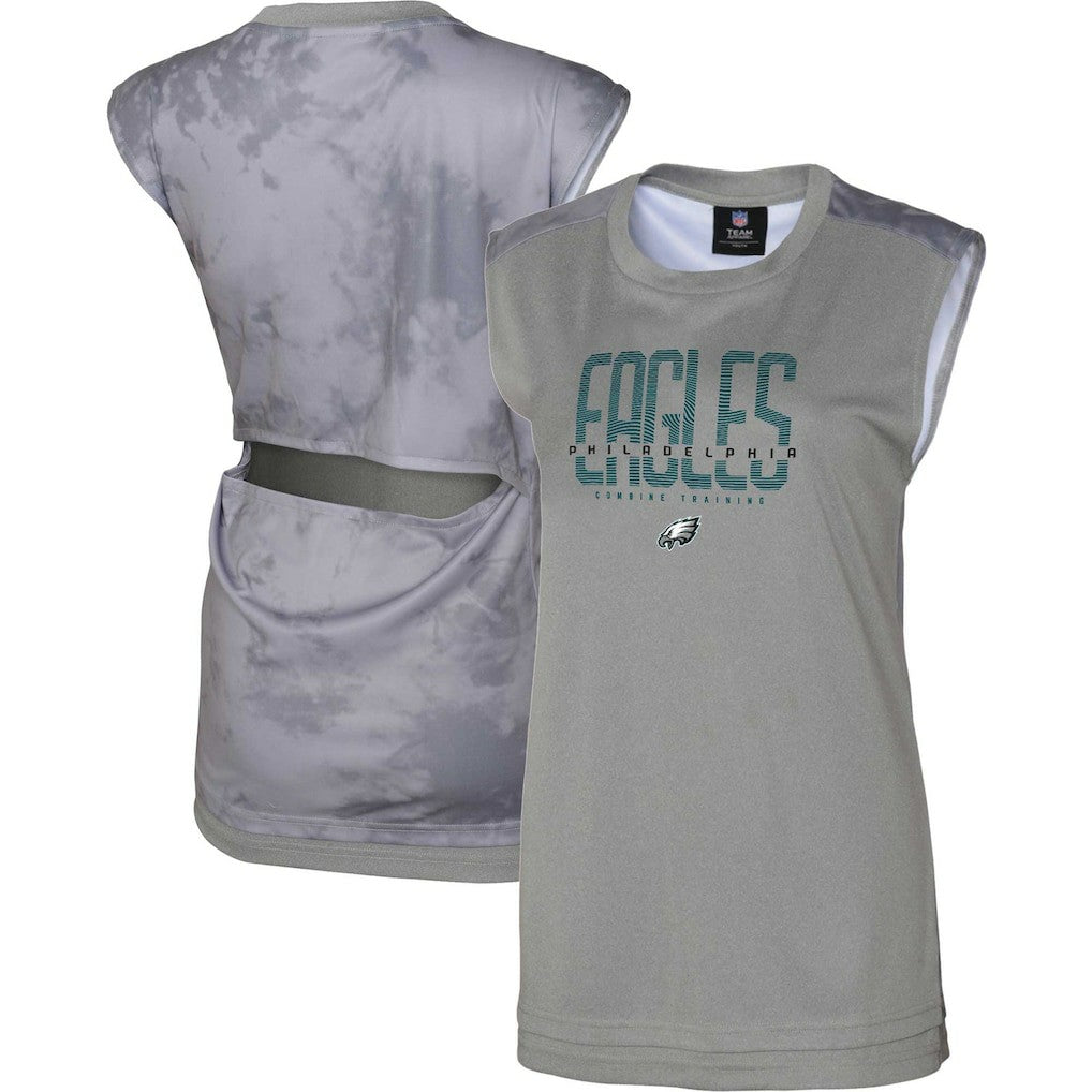Philadelphia Eagles Women's No Sweat Tank Top - Gray - NFL