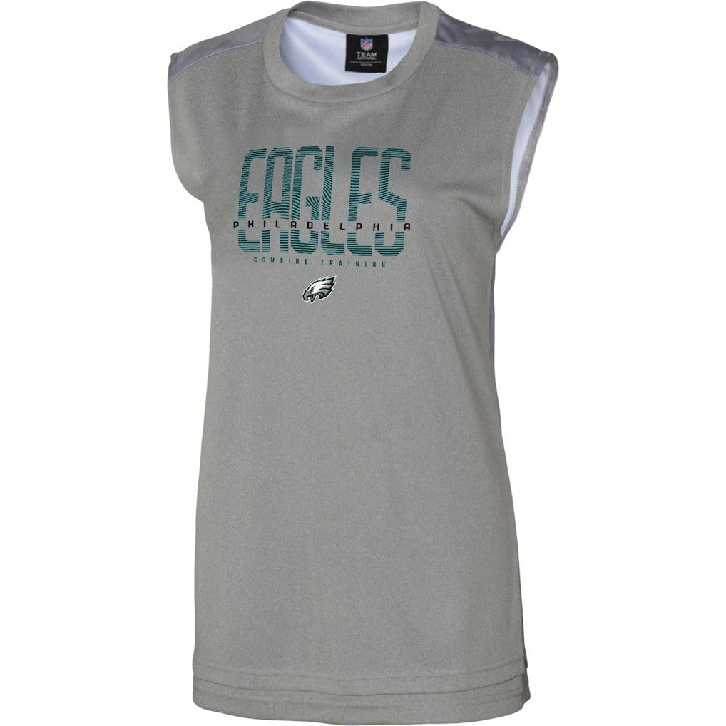 Philadelphia Eagles Women's No Sweat Tank Top - Gray - NFL
