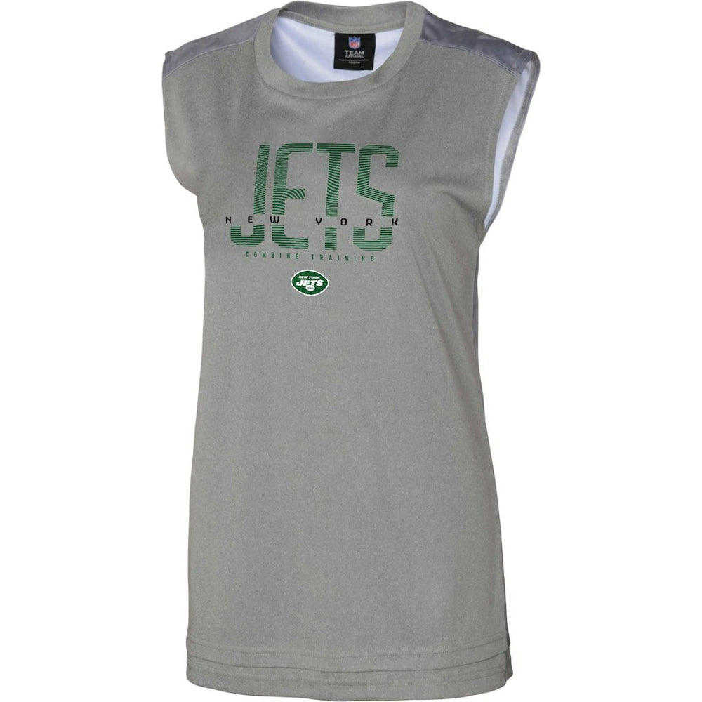 New York Jets Women's No Sweat Tank Top - Gray - NFL