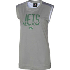New York Jets Women's No Sweat Tank Top - Gray - NFL