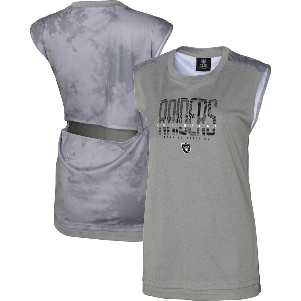 Las Vegas Raiders Women's No Sweat Tank Top - Gray - NFL