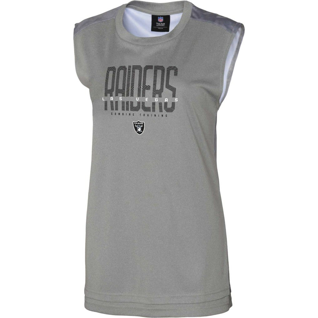 Las Vegas Raiders Women's No Sweat Tank Top - Gray - NFL