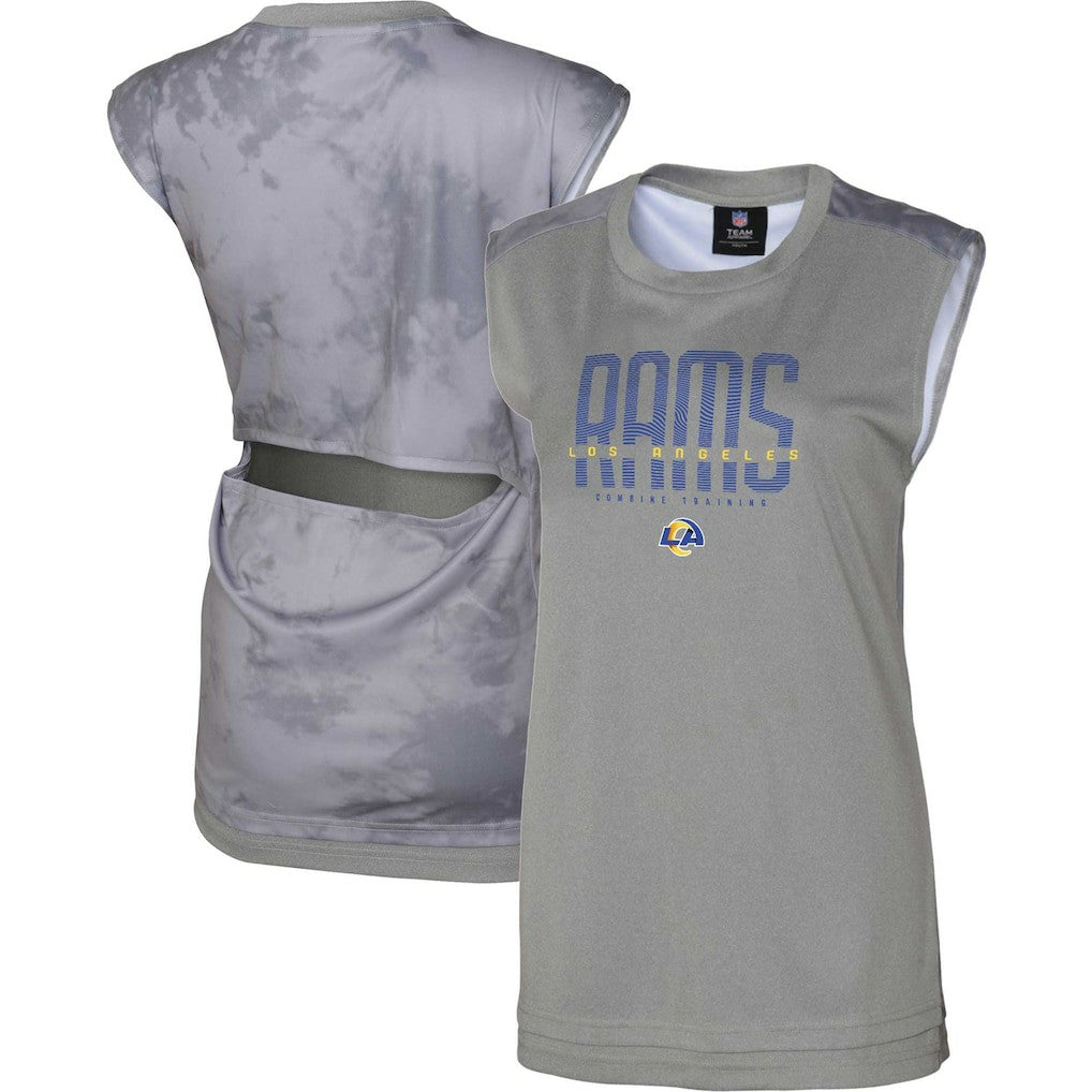 Los Angeles Rams Women's No Sweat Tank Top - Gray - NFL