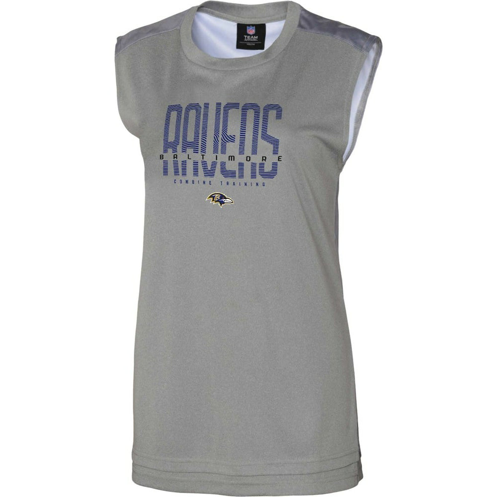 Baltimore Ravens Women's No Sweat Tank Top - Gray - NFL