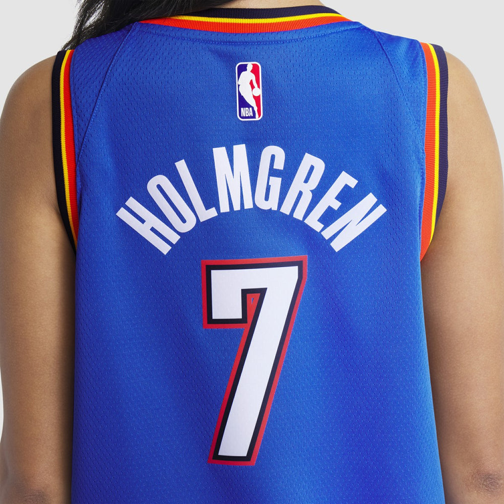 Nike Chet Holmgren Oklahoma City Thunder Unisex 2022 NBA Draft First Round Pick Player Swingman Jersey Icon Edition Blue