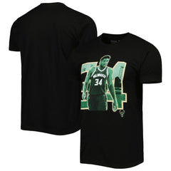 Giannis Antetokounmpo Milwaukee Bucks Stadium Essentials Unisex Player Skyline T-Shirt Black