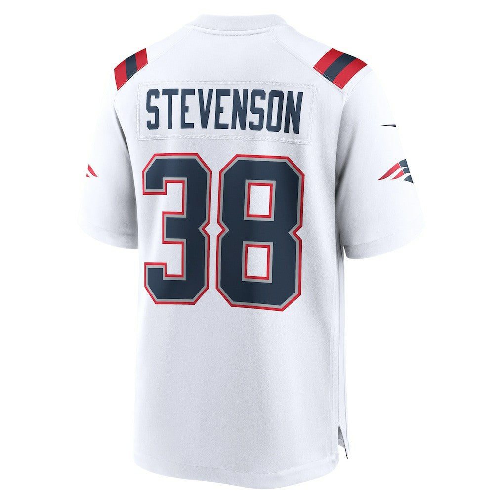 Rhamondre Stevenson New England Patriots Game Player Jersey - White - Nike