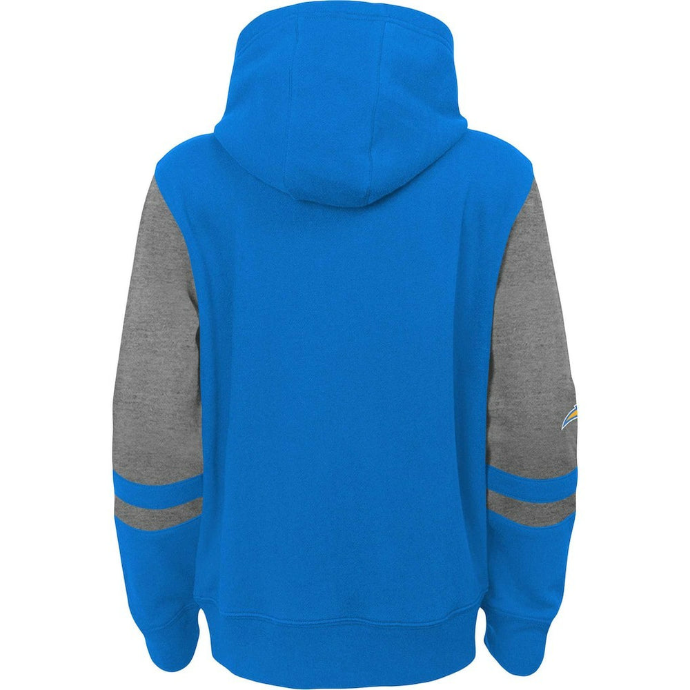 Los Angeles Chargers Preschool Stadium Color Block Full-Zip Hoodie - Powder Blue - NFL