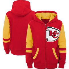 Kansas City Chiefs Preschool Stadium Color Block Full-Zip Hoodie - Red - NFL