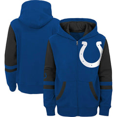 Indianapolis Colts Preschool Stadium Color Block Full-Zip Hoodie - Royal - NFL