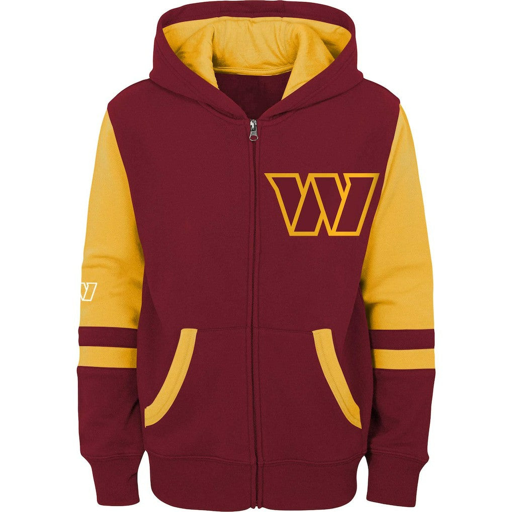 Washington Commanders Preschool Stadium Color Block Full-Zip Hoodie - Burgundy - NFL