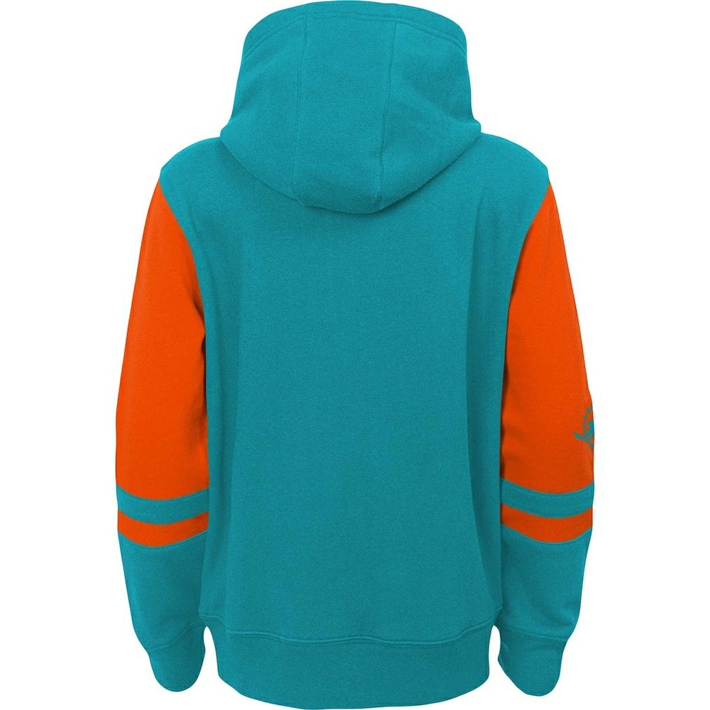 Miami Dolphins Preschool Stadium Color Block Full-Zip Hoodie - Aqua - NFL