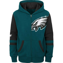 Philadelphia Eagles Preschool Stadium Color Block Full-Zip Hoodie - Green - NFL