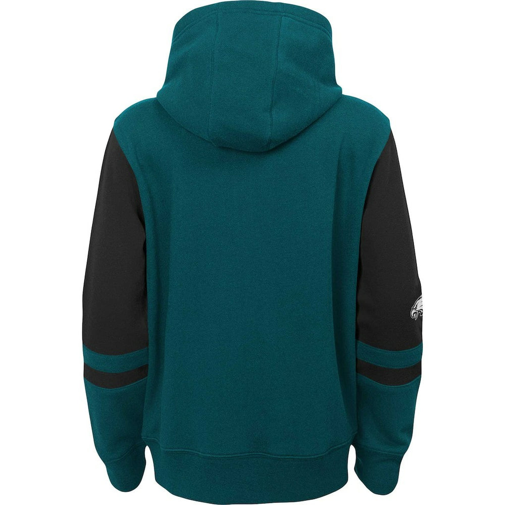Philadelphia Eagles Preschool Stadium Color Block Full-Zip Hoodie - Green - NFL