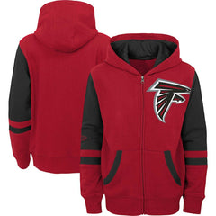Atlanta Falcons Preschool Stadium Color Block Full-Zip Hoodie - Red - NFL