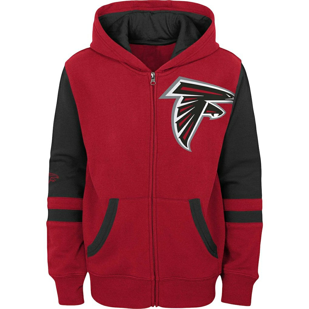 Atlanta Falcons Preschool Stadium Color Block Full-Zip Hoodie - Red - NFL