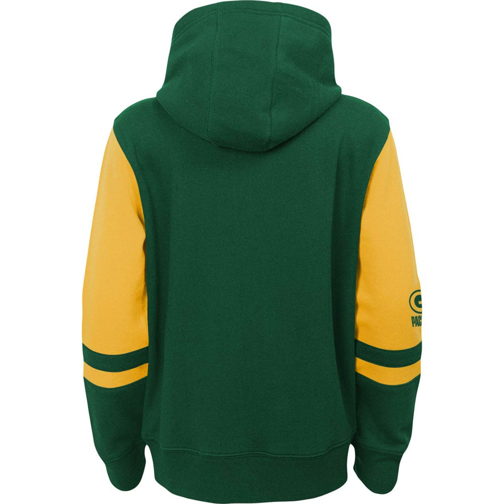 Green Bay Packers Preschool Stadium Color Block Full-Zip Hoodie - Green - NFL
