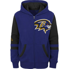Baltimore Ravens Preschool Stadium Color Block Full-Zip Hoodie - Purple - NFL