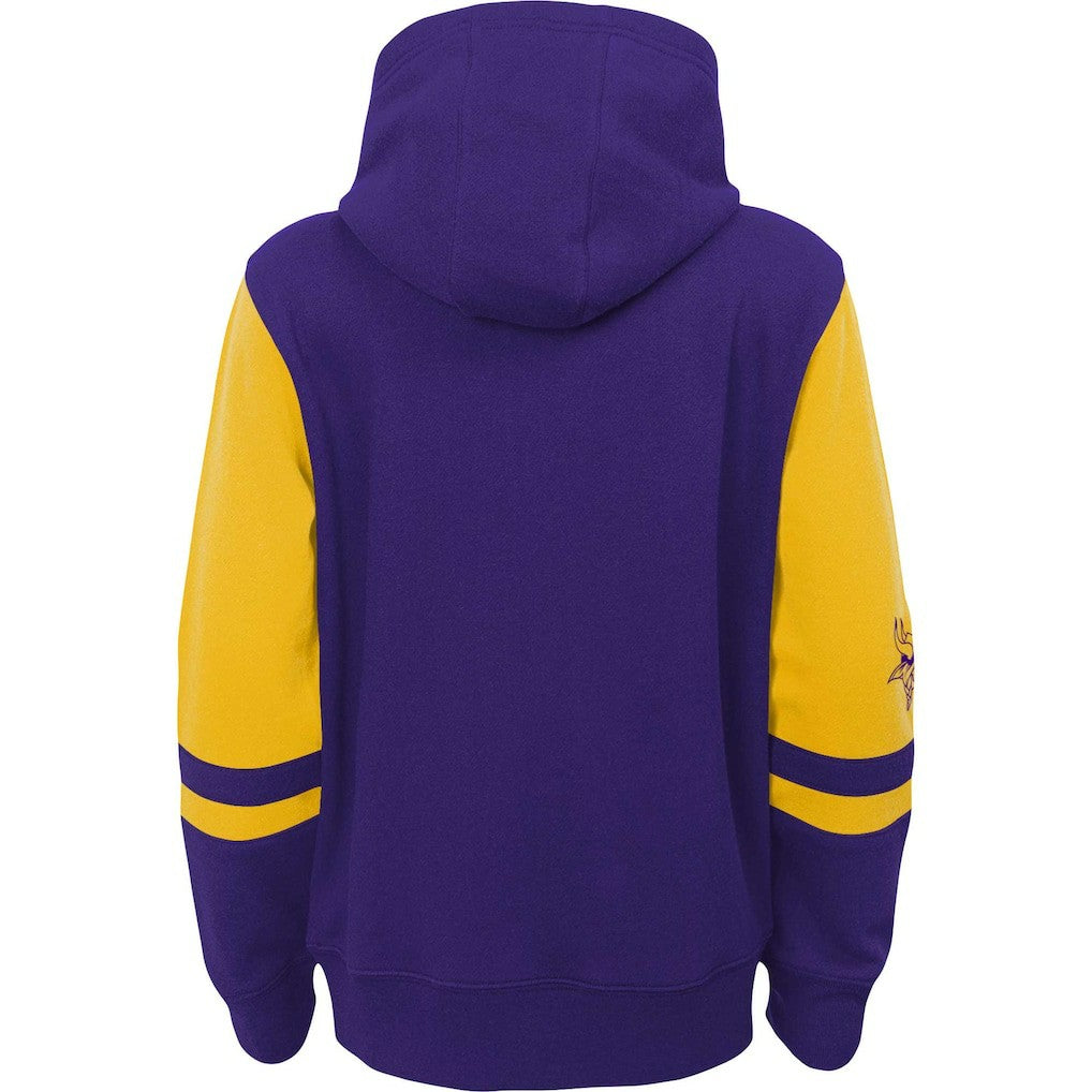 Minnesota Vikings Preschool Stadium Color Block Full-Zip Hoodie - Purple - NFL