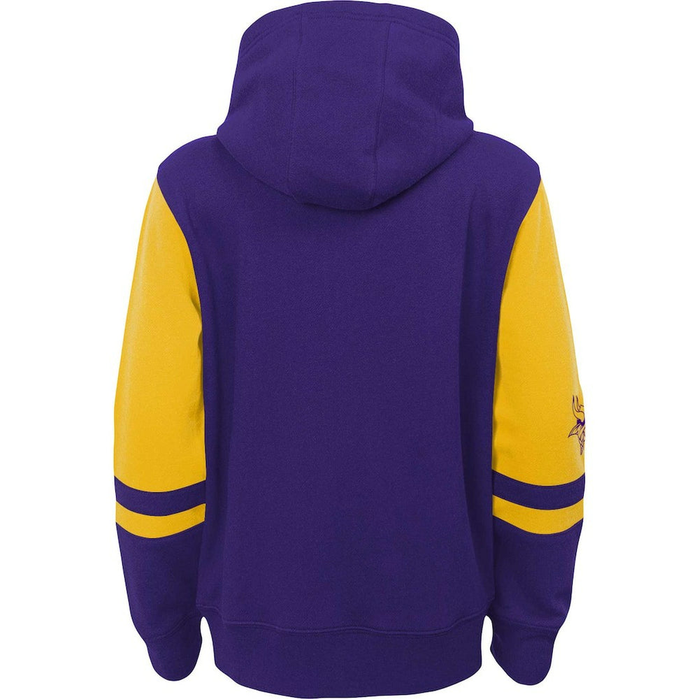 Minnesota Vikings Preschool Stadium Color Block Full-Zip Hoodie - Purple - NFL