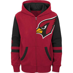 Arizona Cardinals Youth Colorblock Full-Zip Hoodie - Cardinal - NFL