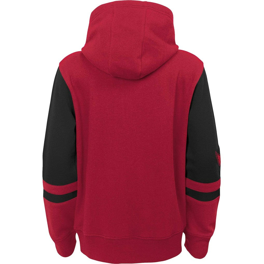 Arizona Cardinals Youth Colorblock Full-Zip Hoodie - Cardinal - NFL