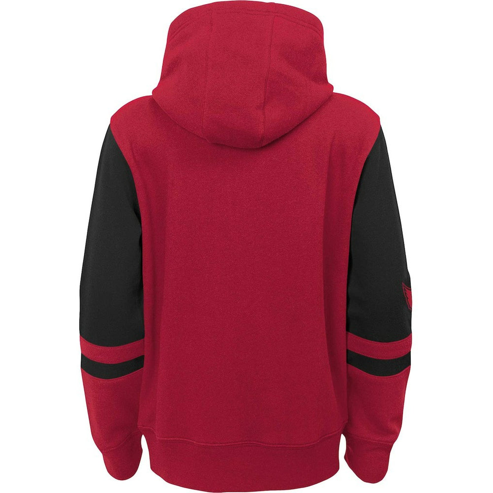 Arizona Cardinals Youth Colorblock Full-Zip Hoodie - Cardinal - NFL