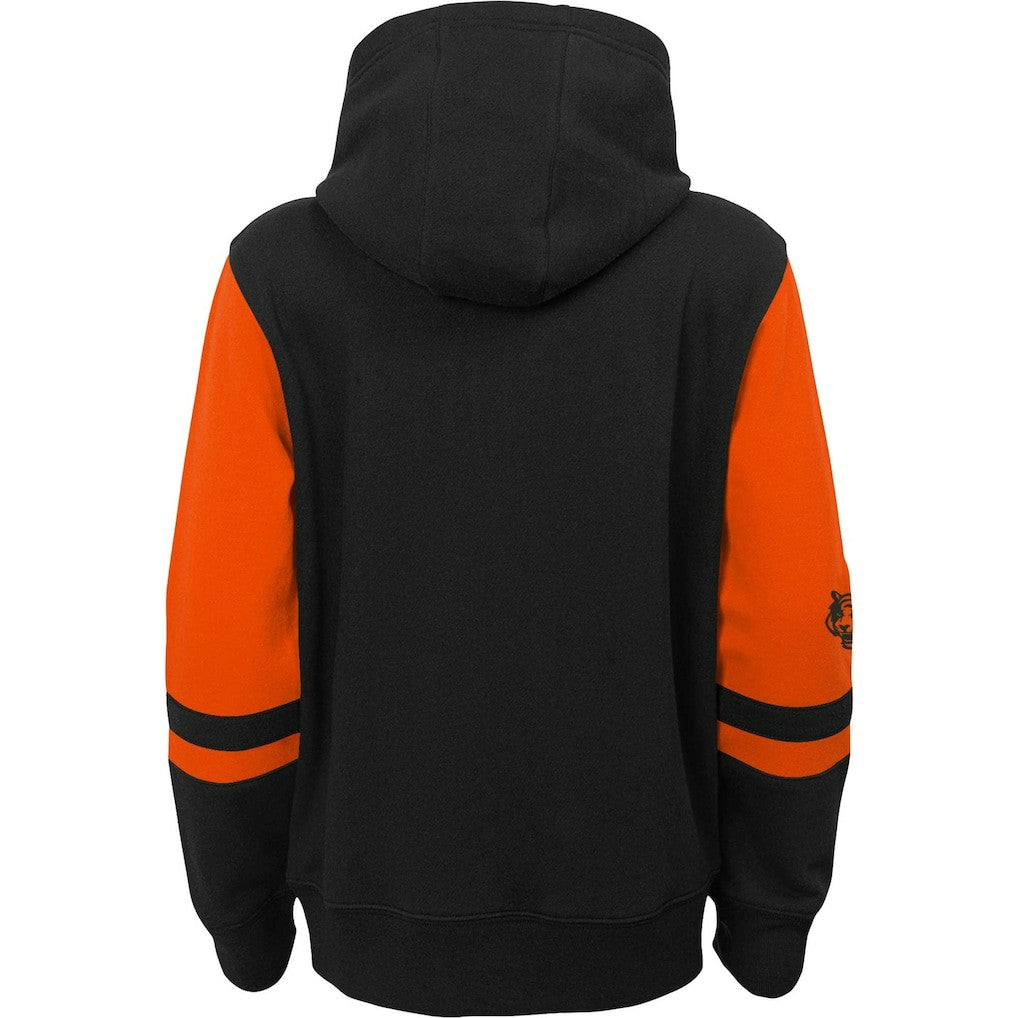 Cincinnati Bengals Youth Colorblock Full-Zip Hoodie - Black - NFL