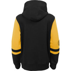 Pittsburgh Steelers Youth Colorblock Full-Zip Hoodie - Black - NFL