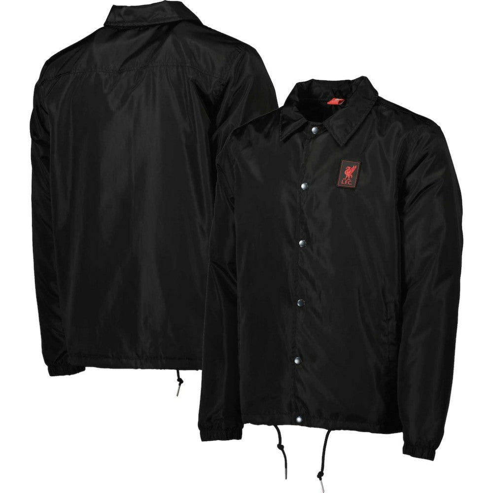 Liverpool Coaches Full-Snap Jacket Black