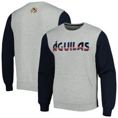 Club America Kangaroo Pullover Sweatshirt Gray/Navy