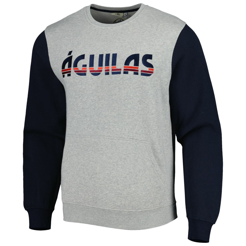 Club America Kangaroo Pullover Sweatshirt Gray/Navy