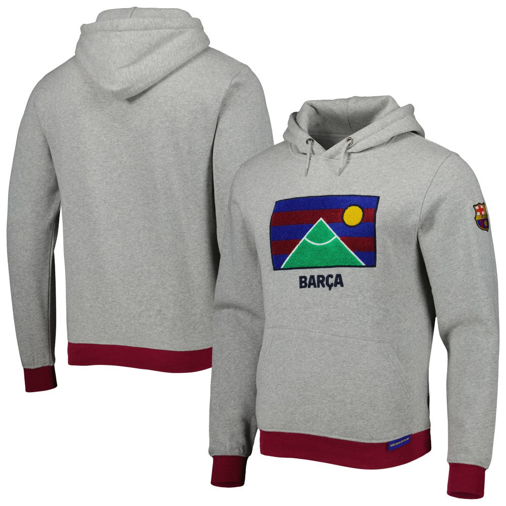 Barcelona Lifestyle Pullover Hoodie Heather Gray