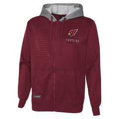 Arizona Cardinals Combine Authentic Field Play Full-Zip Hoodie Sweatshirt - Cardinal - NFL