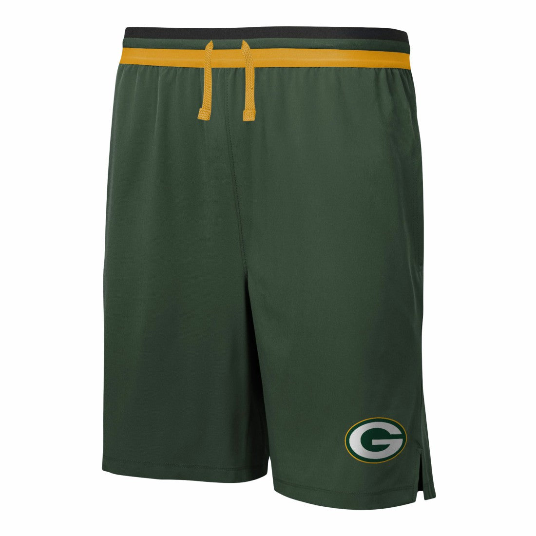 Green Bay Packers Cool Down Tri-Color Elastic Training Shorts - Green - NFL