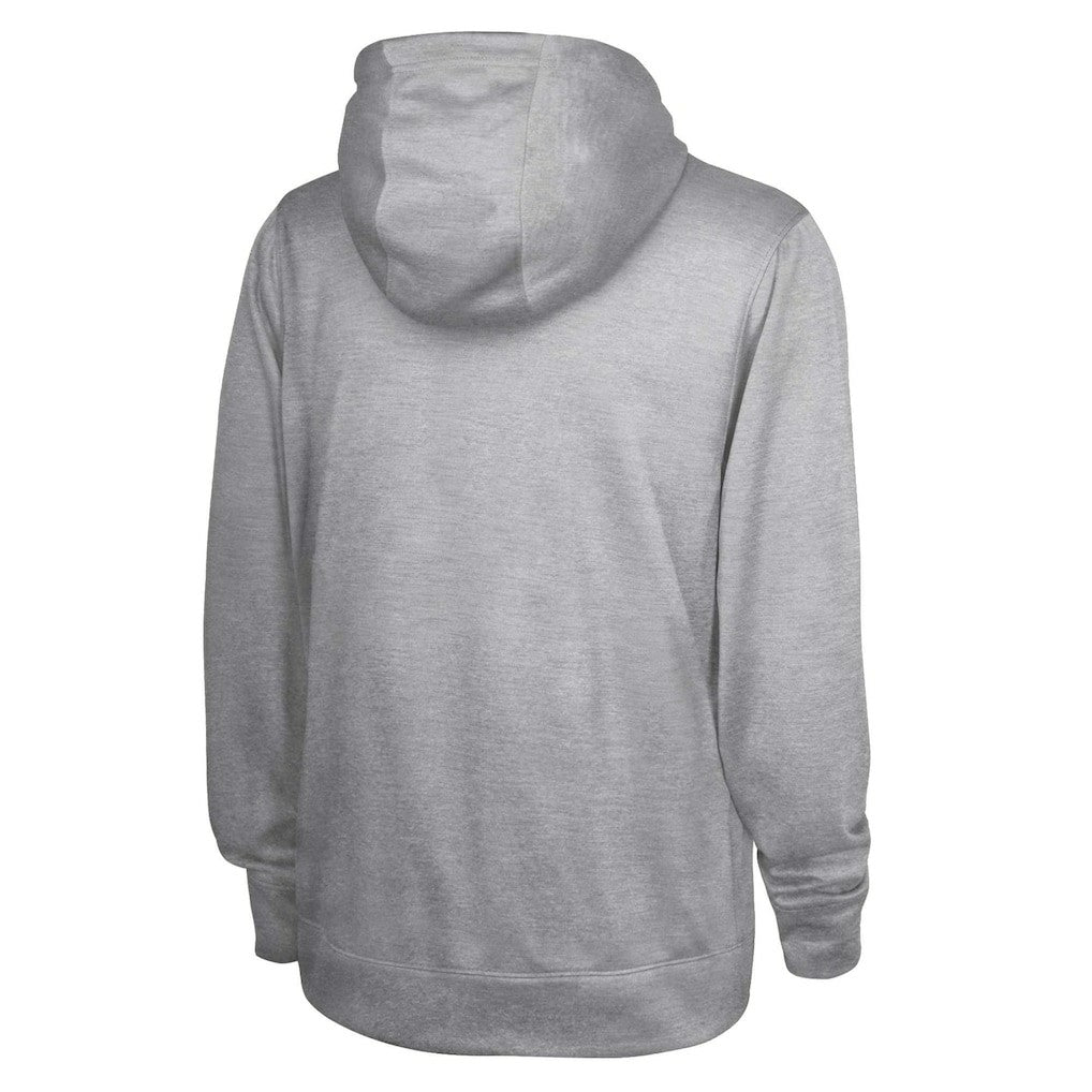 New Orleans Saints Grid Drill Streak Fleece Pullover Hoodie - Heather Gray - NFL