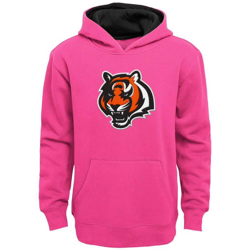 Cincinnati Bengals Girls Youth Prime Pullover Hoodie - Pink - NFL