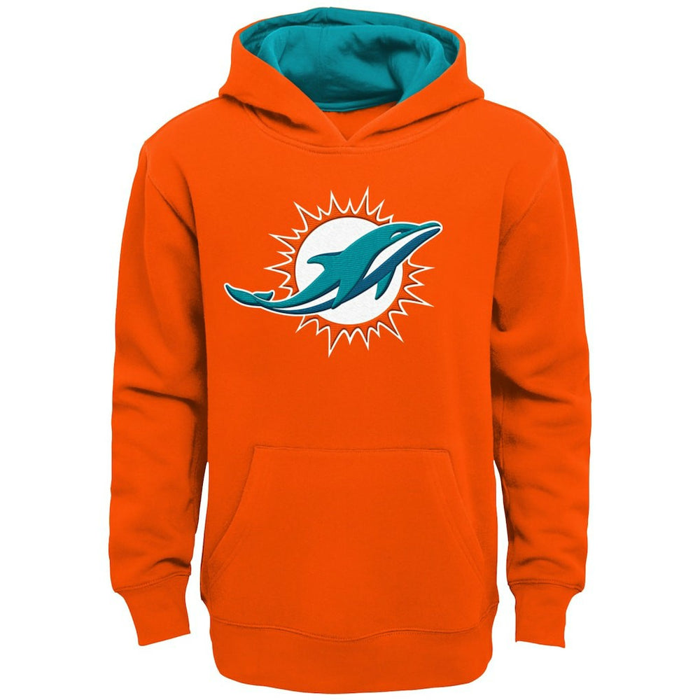Miami Dolphins Youth Prime Pullover Hoodie - Orange - NFL