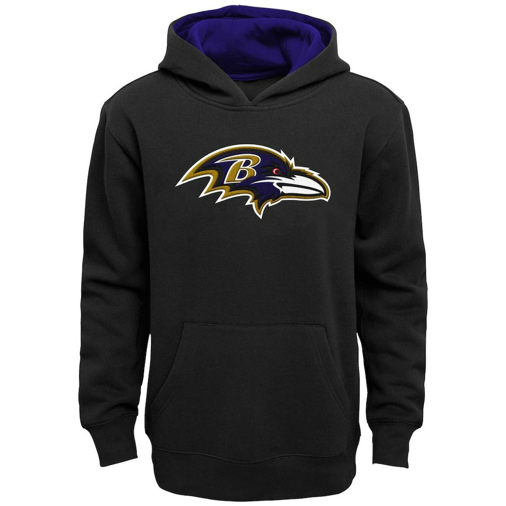 Baltimore Ravens Youth Prime Pullover Hoodie - Black - NFL