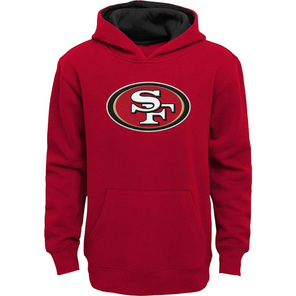 San Francisco 49ers Youth Prime Pullover Hoodie - Scarlet - NFL