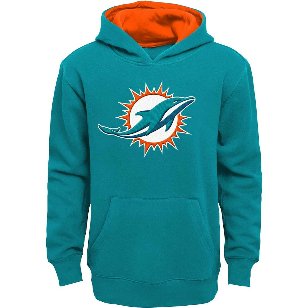 Miami Dolphins Youth Prime Pullover Hoodie - Aqua - NFL
