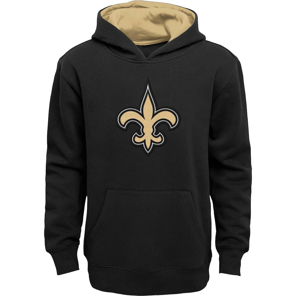 New Orleans Saints Youth Prime Pullover Hoodie - Black - NFL