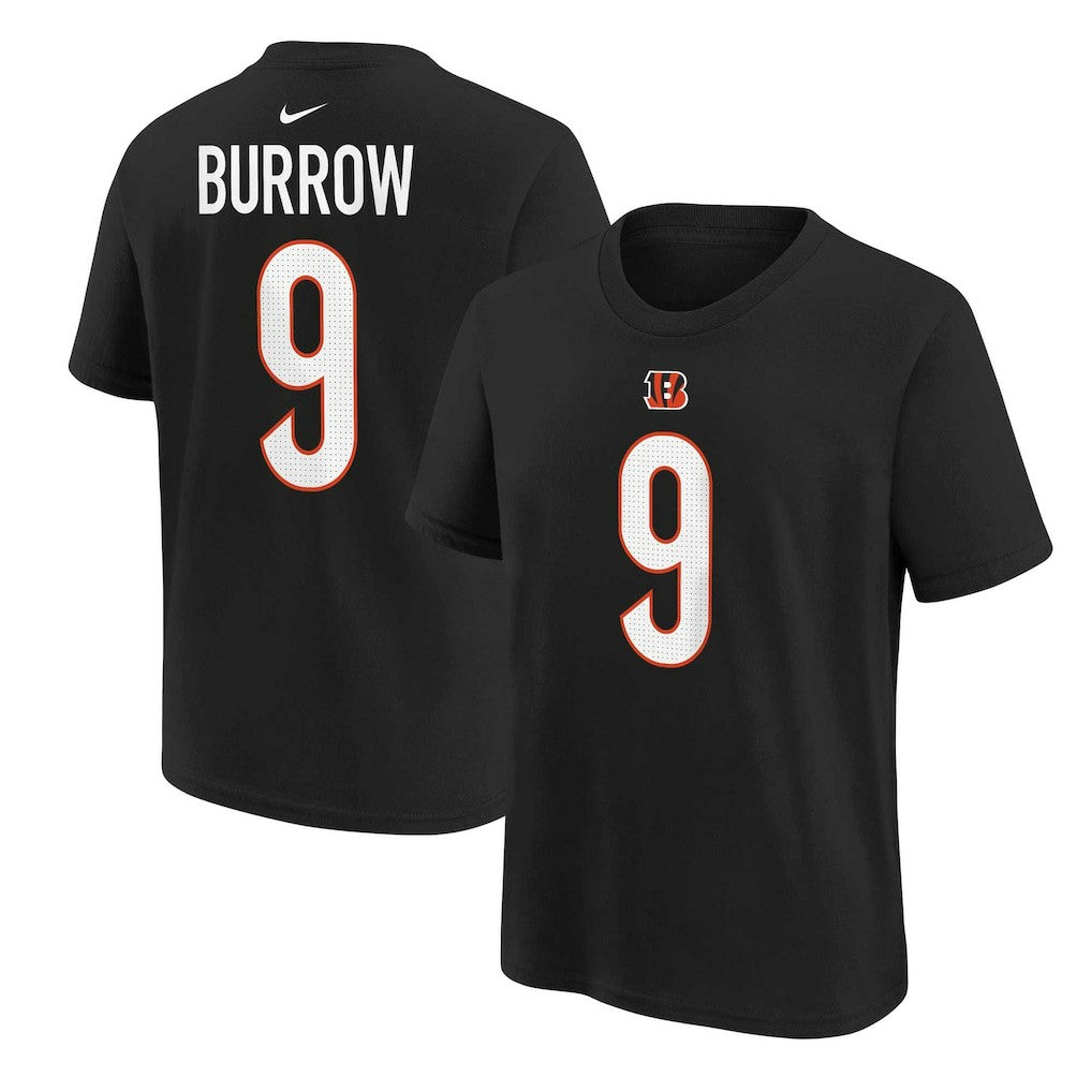 Joe Burrow Cincinnati Bengals Youth Player Name & Number T-Shirt - Black - Nike