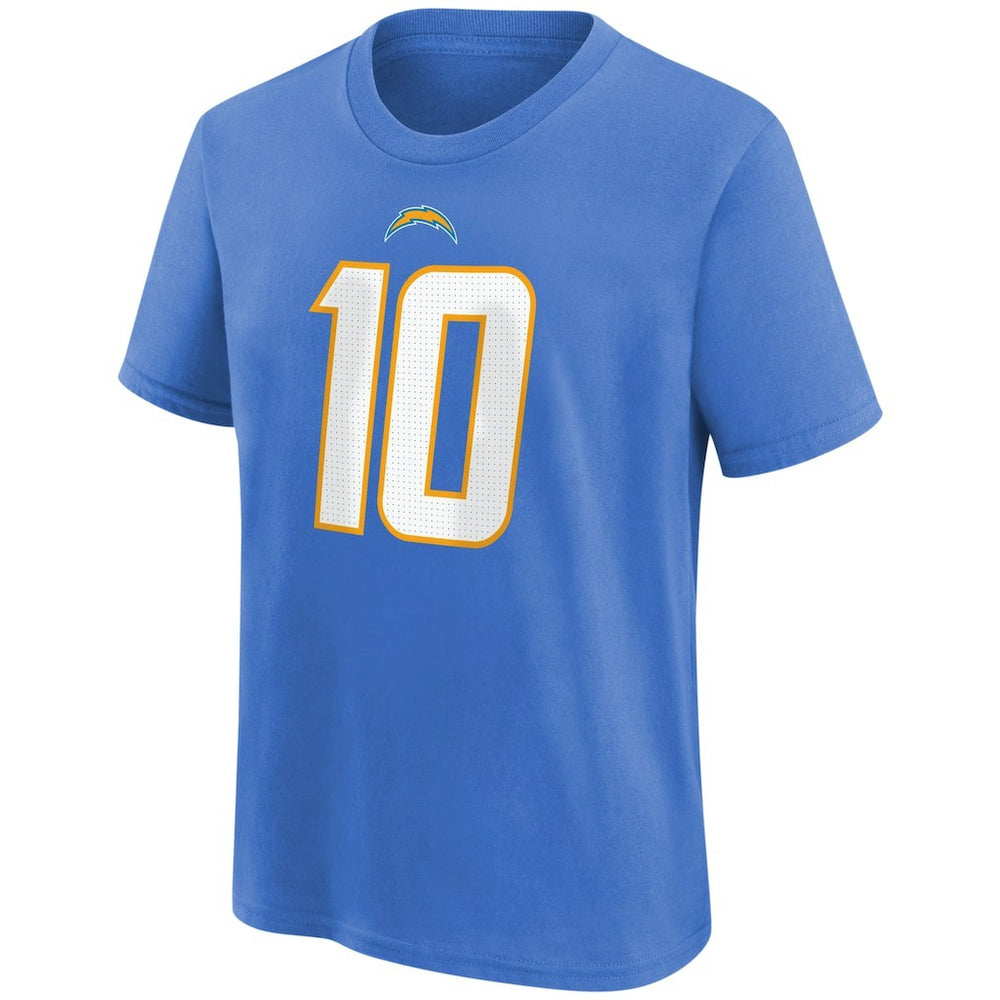 Justin Herbert Los Angeles Chargers Youth Player Name & Number T-Shirt - Powder Blue - Nike