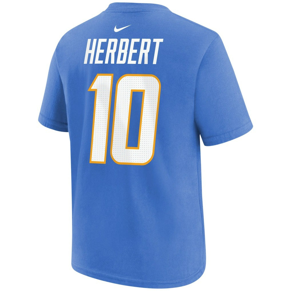 Justin Herbert Los Angeles Chargers Youth Player Name & Number T-Shirt - Powder Blue - Nike