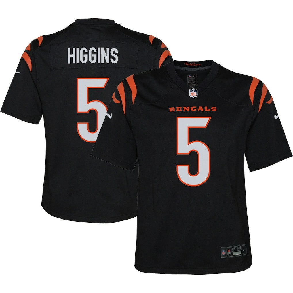 Tee Higgins Cincinnati Bengals Youth Game Jersey - Black - Nike