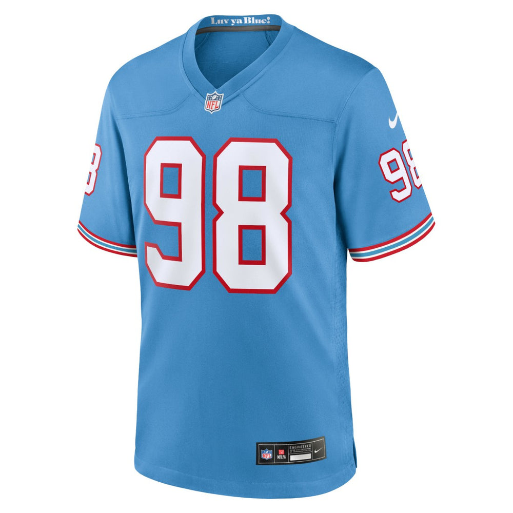 Jeffery Simmons Tennessee Titans Youth Game Jersey - Light Blue - Nike